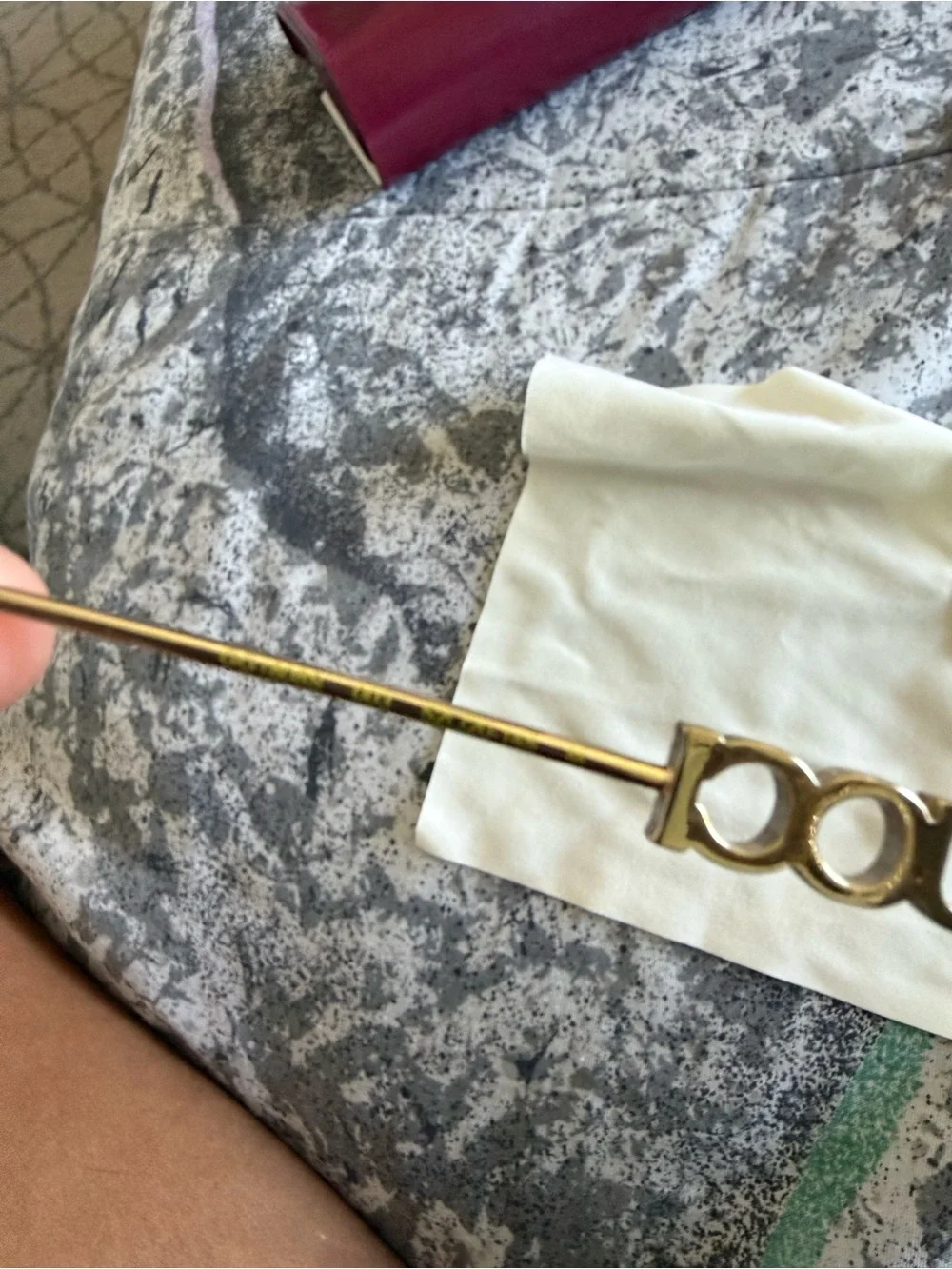 Gucci Gold Frame Sunglasses with Gray Lenses